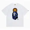 24 Tendencia Caliente de Verano en Línea: Camiseta bAPe Cabeza de Mono, Diseño Camuflaje, Camiseta Unisex de Manga Corta con Cuello Redondo