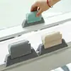Suministro directo de fábrica herramienta de cepillo limpiador para ranuras de huecos de ventana cepillo limpiador multifuncional ranura limpiadora de alféizar de ventana