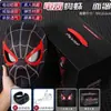 Casco de Halloween de Spider-Man con Ojos Móviles, Máscara de Cosplay que se Ilumina Sensible al Tacto, Máscara Eléctrica Luminosa, Juguete para Niños