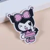 Broche de Acrílico Desenho Animado Ins Insígnia Kuromi Decoração de Mochila Presente Broche