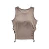 Estilo europeu e americano oco duplo cordão cinto peitoral almofada colete feminino verão nova especiaria menina sexy cintura oca top oco
