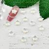 Cor moca estrela resina arte de unha broca chata joias para nail art estrela de cinco pontas tridimensional acessórios para nail art atacado