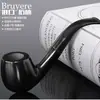 Cachimbo Feito à Mão Cachimbo de Madeira Maciça Cachimbo com Grão de Madeira de Urze Cachimbo com Filtro Estilo Antigo Retrô Bolsa para Tabaco Cachimbo Masculino Cachimbo