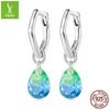 Brincos Ziyun Prata novos personalizados de moda gota d'água brincos de moda europeia e americana gradiente brincos de prata s925 brincos SCE1543