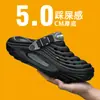 Sandálias Fechadas Antiderrapantes de Verão para Homem, Estilo 2026, Chinelos Esportivos Casuais de Solado Grosso, Tamanho Grande para Exportação
