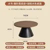 Mesa de centro simples moderna estilo nórdico sala de estar quarto mesa lateral redonda rede de luxo leve ins armário mini para casa