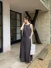 Vestido Estilo Old Money Wanwei para Mujer Verano 2026 Nuevo Diseño con Tirantes Retorcidos y Textura Plisada Vestido Largo M0014