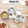 Cuchara Medidora Multifuncional de Acero Inoxidable, Taza Medidora, Gadget de Cocina, Cuchara para Condimentos, Cuchara Medidora para Café, Grado Alimenticio