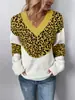 Nuevo Estilo Otoño e Invierno Tejido de Punto con Cuello en V para Mujer, Suéter de Punto Holgado de Moda para Mujer, Camisa Capa Base, Una Pieza Envío Directo