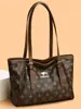 Bolsa de Tote Impresa Nueva Transfronteriza 2025 Bolso de Hombro Retro Simple Gran Capacidad Bolso de Mano para Viajes Diarios Presbópico