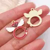 Acessórios para Joias DIY Liga Esmaltada Série Dia dos Namorados Buquê de Corações Pingentes Pulseiras Colares Chaveiros Charms