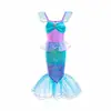 Comércio Exterior Transfronteiriço Moda Infantil Vestido Princesa Sem Mangas Moderno Cauda de Peixe Saia Longa Meninas Sereia Pequenas Mangas Voadoras Vestido de Lantejoulas