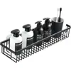 Perchero de baño rectangular de una sola capa con malla de aluminio y sin perforaciones