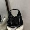 Mochila Retro Bolso Tote de Cuero Suave Lazo 2025 Nuevo Moderno Coreano Casual Gran Capacidad Bolso de Hombro