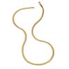 Cadena Hueso de Serpiente Plana Chapada en Oro Cobre Moda Europea y Americana ns Disparo Callejero Personalizado Cadena Grande de Oro Tuhao para Hombres y Mujeres