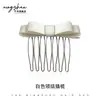 Pente invertido requintado e fofo para penteados estilo princesa, presilhas laterais para cabelo para mulheres, acessórios de cabelo com laço estilo coreano e presilhas de cabelo da moda para estilizar e arrumar fios soltos