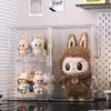 Caja de Exhibición Labubu Figura de Peluche Transparente Giratoria Caja Sorpresa Soporte de Exhibición de Almacenamiento Labubu