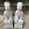 Par de Esculturas Grandes de Piedra de un Unicornio para Entrada de Casa, Empresa o Decoración de Santuario