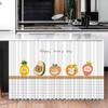 Cortina Refugio para Artículos Varios de Gabinete Estante de Almacenamiento Barra de Gabinete Mesa Decoración Cortina de Tirar Riel Deslizante Armario de Cocina Puerta de Gabinete Tela Fea