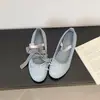 Zapatos Mary Jane de Moda para Verano de 3 cm 2026 que Aumentan la Altura con Lazo, Nuevos Planos Versátiles de Boca Baja de Dos Formas de Usar
