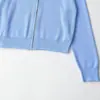 Roupas Femininas Novas Primavera 2026 Aliexpress Transfronteiriço Cor Sólida Manga Longa Gola Lapela Zíper Canelado Jaqueta 5755059