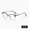 Nuevas gafas vintage de titanio puro 31814, montura de gafas rojas netas para miopía, montura de cejas para hombres, venta al por mayor de Danyang