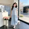 Conjunto de Estilo Chino para Niñas Verano 2026 Modelo Nuevo Hanfu Chino Nuevo para Niñas Pequeñas, Traje Tang Muy Bonito Conjunto de Dos Piezas