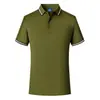 Camisa Polo de Algodón Antibacteriano de Manga Corta, 200g, 40 Hilos, Talla 5A, con Logo Estampado y Bordado, Estilo Clásico Versátil para Hombres y Mujeres