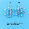 2,6*3,3cm Moda Coreana DIY Acessórios de Liga Cut-Out Estrela de Seis Pontas Forma de Gene Molecular Pingente Atacado