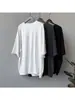 Camiseta casual de cuello redondo y manga corta estilo americano Beishan Tongshu para mujer, top casual holgado de longitud media 82296