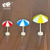 Adorno de sombrilla solar en miniatura, disponible en tres colores, perfecto para paisajes en miniatura, escenas de playa y como accesorio para hornear