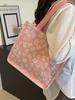 Bolso Tote Grande para Viajeros 2024 Nuevo Bolso de Lona de Alta Moda Bolso de Hombro para Clase para Estudiantes Universitarios Mujeres