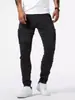 Pantalones Casuales de Trabajo para Hombre AliExpress Amazon Pantalones de Trabajo de Mezclilla para Hombre Pantalones de Trabajo Multibolsillo para Hombre Azul Claro