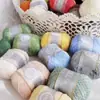 No. 8 Bolas de Hilo de Lino y Encaje Enrolladas a Mano Paquete de 50g para Micro-Ganchillo, Bordado Temari, Horquilla y Hilo para Bordado en Hueso