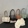 Bolsa de PU para Mujer Nueva Primavera 2026 Bolso de Hombro de Cuero con Cera de Aceite Moda Tendencia Color Verde Frijol Bolso de Axila Bolso Mensajero