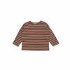 Camiseta de manga larga para bebé, nueva camiseta de algodón transpirable, top a rayas combinable para niños y niñas, otoño 2024