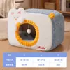 Uau! Ninho de Gato Espesso Personalizado para Proteção contra o Frio, Adequado para Todas as Estações, Casa de Gato Fechada para o Inverno, Universal para Todas as Estações