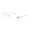 26 Lentes Sin Montura Nuevos GM, GAMOT Gama Alta, Diseño de Nudo Fresco y Elegante, Cuadrados, Titanio Puro, Armazón de Lentes Ultra Ligero