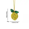 Parche Bordado Hecho a Mano con Cuentas de Árbol de Coco Limón con Correa para Colgar, Colgante para Bolso Pequeño, Accesorios de Pedrería, Adornos para Ropa
