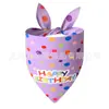 Bufanda Triángulo Navideña para Mascotas Transfronteriza Cuadros Perro y Gato Babero Bufanda Estampada con Diseños Personalizables
