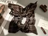 Goma de pelo cuadrada retro francesa para coleta, scrunchie artístico de estilo de hada, bufanda para mujer, accesorios, al por mayor en stock
