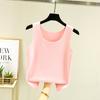 Chaleco térmico de terciopelo sin costuras para mujer, camiseta de cuello redondo, ajustada y adelgazante, con tirantes, para otoño e invierno