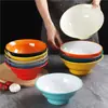 Vajilla de Melamina Tazón para Arroz y Fideos Tazón Especial para Tienda de Fideos Tazón para Zha Jiang Mian Beef Dao Xiao Mian Imitación Porcelana Tazón para Sopa de Fideos Comercial