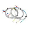 Termopar SMD Tipo K Resistente a Alta Temperatura Linha de Sensoriamento de Temperatura Pt100 Sensor de Temperatura para Máquina de Moldagem por Injeção Sonda Furo Redondo 5mm