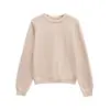 Suéter Pulóver de Punto Elegante para Mujer Estilo Europeo y Americano Transfronterizo Línea de Contraste Cuello Redondo Moda Nueva 2025 Venta al por Mayor