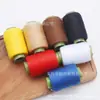 Hilo de Coser de Colores 302 Set de Costura Hilo para Reparación Hecho a Mano Hilo de Coser de Poliéster Negro y Blanco