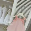 ¡El té en polvo Le En BabySweet! Vestido de Tirantes Rosa con Volantes Ultra-Hada para Niñas 2026 Vestido de Verano para Niños Pequeños
