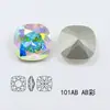 Rhinestones Cuadrados de Uñas Dongzhou de 16 mm, Coloridos Cuadrados y Redondos de Rhinestones de Uñas Artísticas DIY de Moda, Decoraciones Cuadradas de Uñas Artísticas al por Mayor