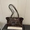 Bolsa de axila retrô de alta qualidade para mulheres, nova bolsa tote grande para o dia a dia 2026, bolsa de ombro versátil e moderna