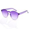 Gafas de Sol Corazón Melocotón Corazón Congelado Transparentes Gafas de Sol Color Caramelo Europeas y Americanas Gafas de Sol Oceánicas Integradas